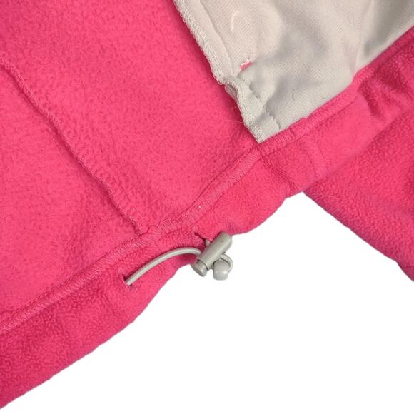 COLUMBIA Benton Springs Women's M Pink Fleece Full Zip Jacket Coat 01264 - Picture 6 of 7